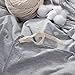LIFETOWN 100% Jersey Knit Cotton Duvet Cover Set T-Shirt Feel Bedding Set Ultra Soft Wrinkle-Free (Grey, King)