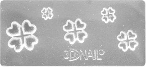 Amazon Co Jp Nina シリコンモールド 3d 立体 No 023 四葉 クローバー ソフト レジン ホビー