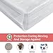 BYSURE Queen/King Mattress Storage Bag for Moving, 6 Mil Super Thick & Durable Mattress Bag Cover 1-Pack 78×104 Inch