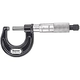 Starrett Outside Micrometer with One-Piece Spindle, Satin Chrome Finish and Advanced Sleeve Design - Quick and Easy Adjustment, 0-1" Range, .001" Graduation - 436.1XRL-1