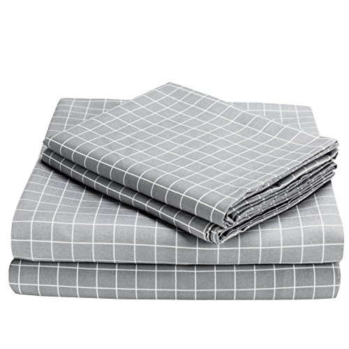 Exclusivo mezcla 4-piece gingham plaid double brushed 1…