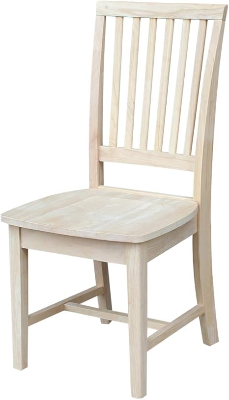 Amazon Com International Concepts Pair Of Mission Side Chairs Unfinished Furniture Decor