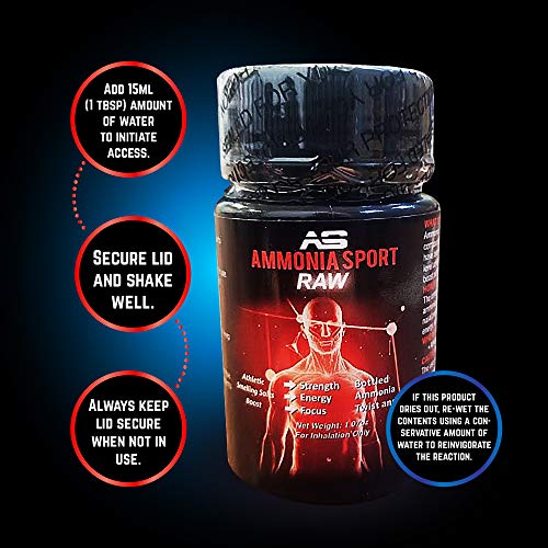 image for AmmoniaSport Athletic Smelling Salts - RAW - For Advanced Users - STRO