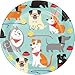 Dog Party Supplies Serves 16: Plates + Napkins + Table Cover