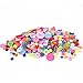 Senkary 600 Pieces Craft Buttons Decorative Sewing Buttons Assorted Buttons Resin Round Buttons Bulk 4 Holes and 2 Holes, Assorted Colors and Sizes