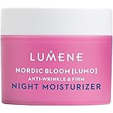 Lumene Nordic Bloom [Lumo] Anti-Wrinkle & Firm Night Moisturizer - Hydrating Face Moisturizer for Visibly Radiant & Smooth Skin - Formulated with Pre-Retinol Complex + Lingonberry Extract (1.7 oz)