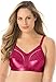 Comfort Choice Women's Plus Size Lace Trim Wireless Bra