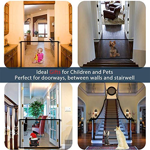 image for BooBooJr Dog gate,Magic Gate for Dogs Pet Safety Gate 70.9