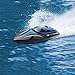 TOYEN Remote Control Boat for Lakes, Pools and Outdoor Adventure,H100 Remote Controlled RC Boats for Kids or Adults 4CH High Speed Electric RC Boat