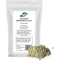 SMART SOLUTIONS Calcium Bentonite Clay Food Grade, 2 lb Pure Indian Healing Clay | Natures Detoxifier All Natural for Interna