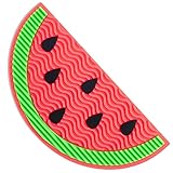 Makeup Brush Cleaning Mat For Women, Silicone, with Suction Cups - Tropical Fruit Design - Brush Cleaner Pads for Beauty Tools and Accessory Care - Portable Cosmetics Clean Scrubbing Mats