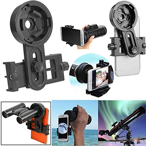 Telescope Phone Adapter, Universal Cell Phone Smartphone Quick Photography Adapter Mount Connector for Telescope Binoculars Monocular Spotting Scope Microscope Telescope Accessories