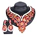 Women Bridal Rhinestone Crystal Statement Necklace Earring Wedding Dress Jewelry Sets