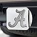 University of Alabama NCAA Chrome Metal Hitch Cover by FANMATS - Unique 3D Chrome Team Logo Molded Design – Easy Installation on Truck, SUV, Car or ATV - Ideal Crimson Tide Gift for Student/Alumni/Fan