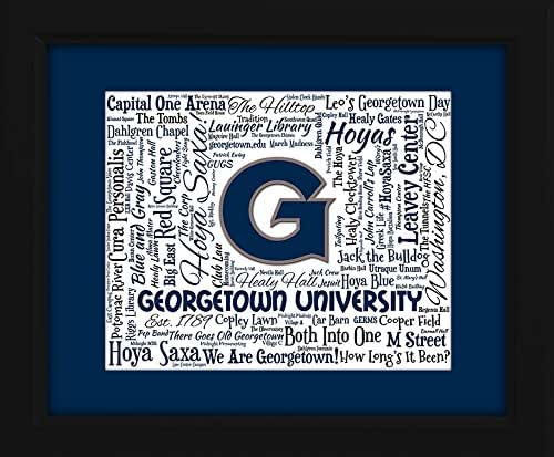 Amazon Com Georgetown University 16x20 Art Piece Beautifully Matted And Framed Behind Glass Handmade