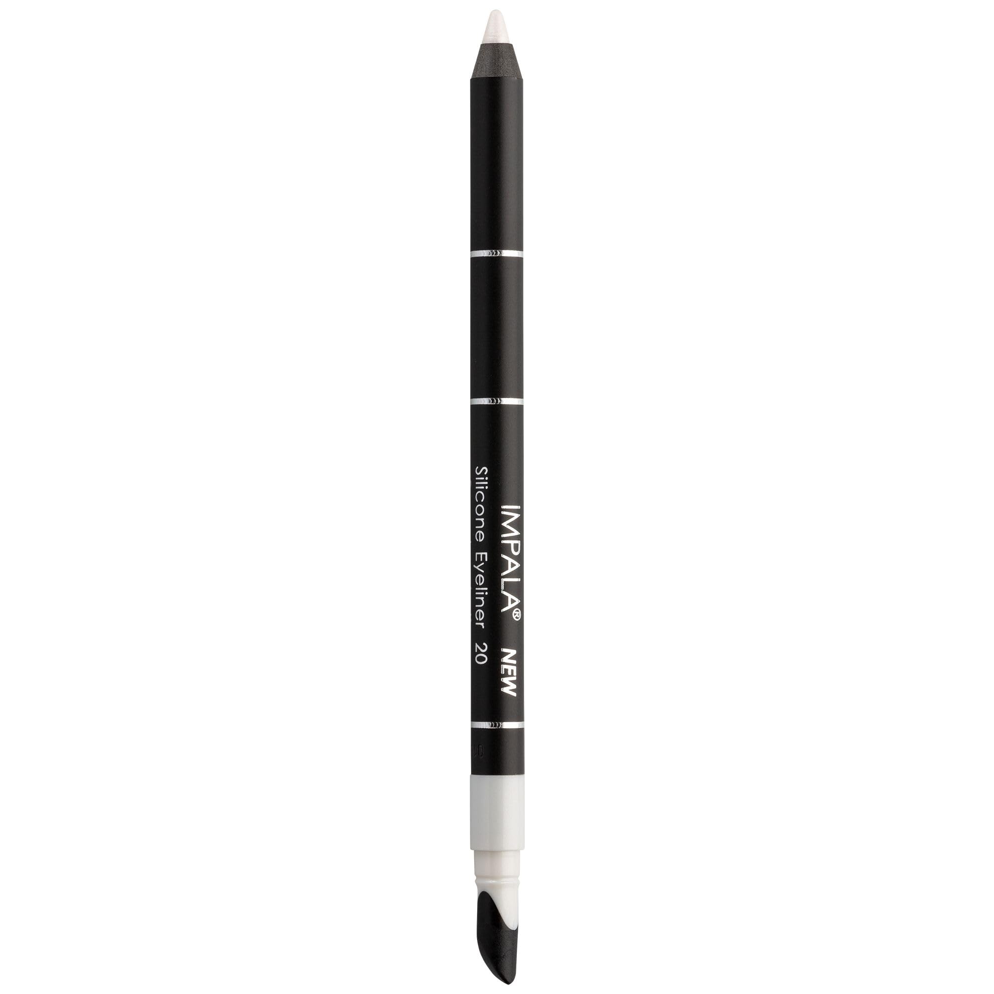IMPALA | Waterproof Eyeliner with Silicone, Pearl White Color No. 20 | Defined Line or Smudged Effect | Easy-to-Apply Creamy Texture | Intense, Long-Lasting, and Water-Resistant Color