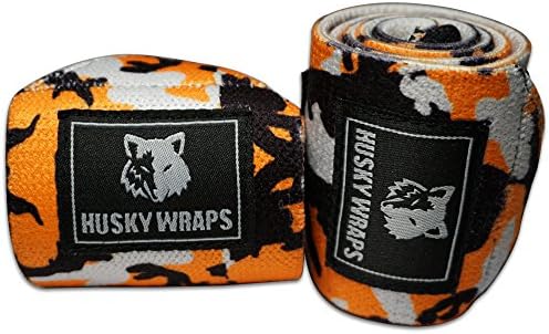 Husky Wrist Wraps Orang Camouflage,18 inch