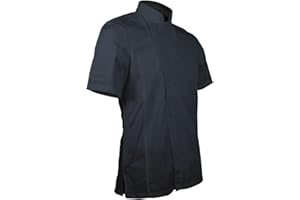 ChefsCloset Short Sleeve William Chef Coat, Modern Zipper Chef Jacket