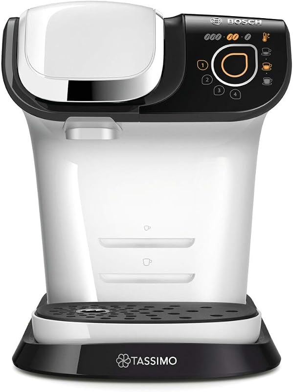 Tassimo My Way 2 Kapselmaschine TAS6504 Kaffeemaschine by Bosch, mit Wasserfilter, über 70 Getränke, Personalisierung, vollautomatisch, einfache Zubereitung, 1.500 Watt, 1,3 Liter, weiß