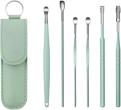 Lmyzcbzl Ear Wax Remover 6Pcs Kit Stainless Ear Cleaning Set Portable