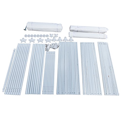 Z ZTDM 10' x30' Outdoor Canopy Tent,Party Wedding Gazebo Pavilion Patio Catering Event Dancing, Upgrade Tube Steel,w/8 Removable Sidewalls Free Stainless Stake and Nylon Ropes