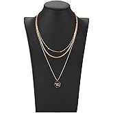 Polmart H2 Necklace Display Bust (Black Leatherette, 10”H)