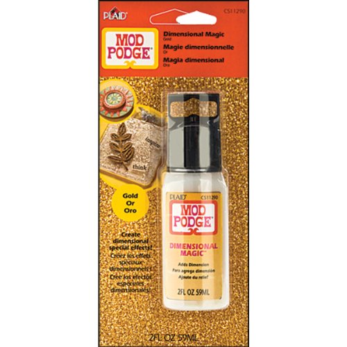 Mod Podge Dimensional Magic (2-Ounce), CS11290 Glitter Gold