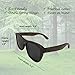 Polarized Bamboo Wood Sunglasses For Men & Women Featuring 10 LAYERED Lens |Wood Sunglasses With Distortion Free, Anti-Reflective & Anti-Scratch Lens -Light Weight Bamboo Sunglasses Wood Frame