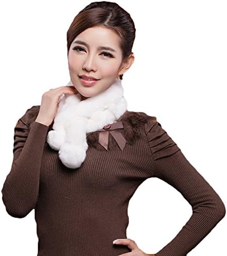 Mingxin real rabbit fur scarf concise slim style shawl warm collar shawl stole