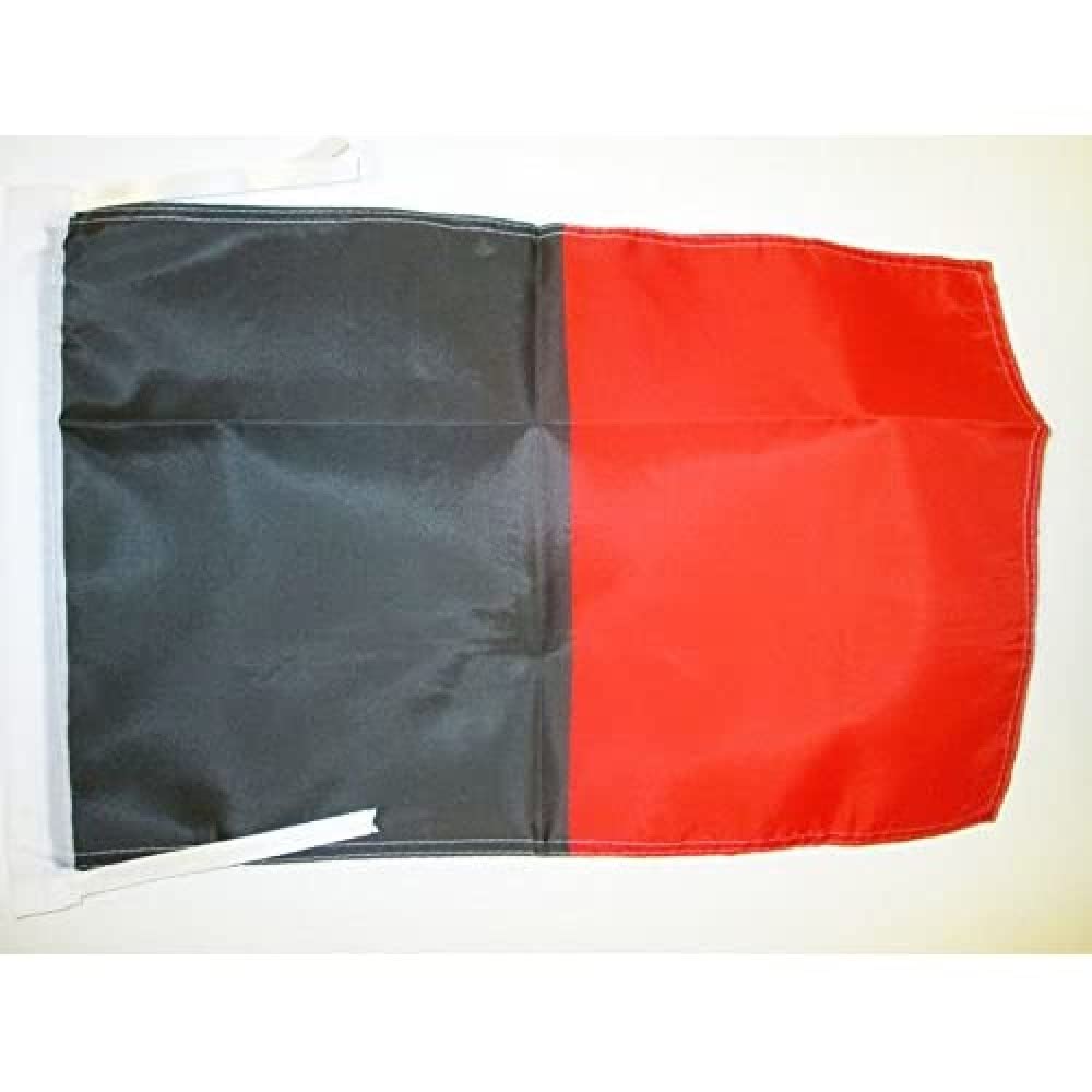 AZ FLAG - Aosta Valley Flag - 18'' x 12'' - 100% Polyester Italy - Italian region of Valle d'Aosta Small Banner with Two Cords - Fade Resistant - Vivid Colors - 18x12 in - 45x30 Cm