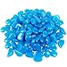Whonline 400 Pcs Glow Pebble Stone for Garden Walkways Decoration, Blue