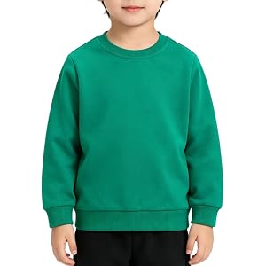 Boys Sweatshirts Girls Toddler Pullover Long Sleeve Crewneck Sweatshirt | Toddler Shirt,Soft Breathable Outfits,Thin Blouse,T
