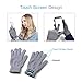 Bluetooth Gloves, Talking Gloves with Bluetooth, Touch Screen Knit Winter Gloves for Talking & Music Listening, for Men and Women (Grey)