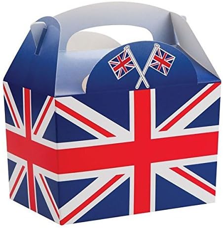 10 Union Jack Picnic & Party Gable Boxes