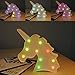 KiBlue Unicorn Light Unicorn Party Supplies Kids Unicorn Decor Colorful Unicorn Lamp Battery Operated Unicorn Table Decorations Compatible for Wall Decoration,Kids' Room,Living Room,Bedroom
