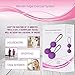 Kegel Exercise Weights Bladder Control & Pelvic Floor Exercises 2 Pcs Premium Silicone Cones with Training Kit for Women Purple