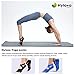Hylaea Women's Yoga Pilates Socks with Non-Slip Grip Toeless Sock for Ballet, Aerobic 2 Pairs Black Blue
