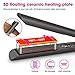 Flat Iron for Hair,GOOLEEN Professional Infrared Hair Straightener and Curler 2 in 1,1 Inch 3D Floating Titanium Plates Tourmaline Ceramic Hair Straightener with Dual Voltage LED Display 180-450℉thumb 3