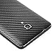 Armorsuit MilitaryShield Black Carbon Fiber Skin Wrap Film + HD Clear Screen Protector for Huawei Ascend Mate 2 - Anti-Bubble Film