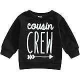 Toddler Baby Girl Boy Sweatshirt Casual Letter Print Crewneck Pullover Sweater Long Sleeve Shirts Oversized Fall Tops