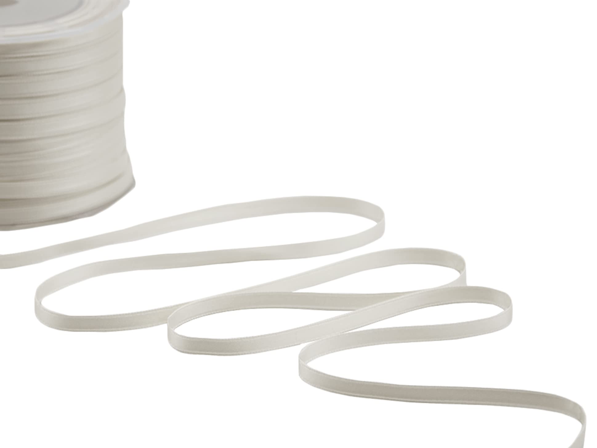 Furlanis Ribbon, Satin, Bianco Naturale, 6 mm x 100 m
