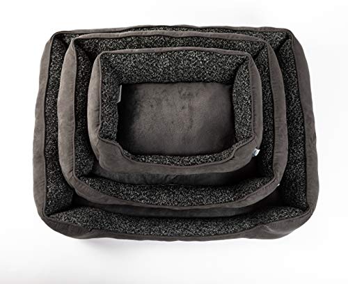 Love's cabin Medium Dog Bed, XXL Grey Rectangle Pet Bed for Medium Dogs & Cats Pet Bedding, Padded Cushion, Anti-Slip & Water-Resistant Bottom, Washable Super Soft & Durable Pet Supplies
