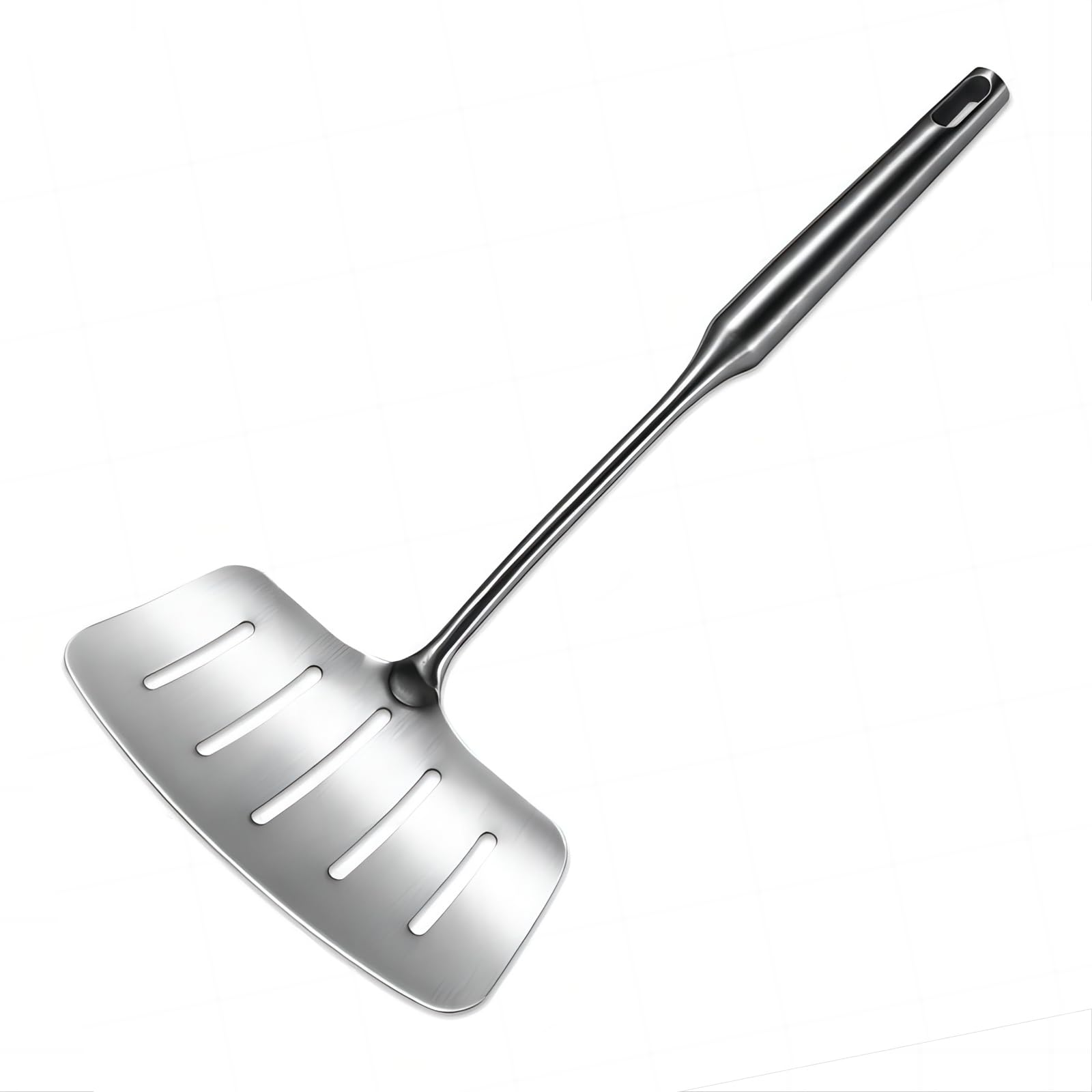 Photo 1 of GREATLINK 304 Stainless Steel Fish Spatula,Wide Slotted Turner Steak Spatula With Heat Resistant Long Handle,Professional Kitchen Slotted Cooking Turner for Cooking or Baking