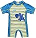 Boys Rash Guard Short Kids UV All-in-One Sun Protection Wetsuit UPF 50,Blue,3-6 Months