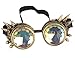 Lelinta Kaleidoscope Rave Goggles Steampunk Goggles Glasses Halloween Costume Accessories for Men Women Cosplay Party