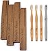Mother's Vault Biodegradable, Eco-Friendly Bamboo Toothbrush (Children's 6inch) w/ BPA-Free Soft Nylon Bristles - Natural Dental Care for Men & Women (4 Toothbrushes)