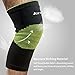 1 Pair Knee Sleeves Support, Ace Teah Sports Knee Brace Compression Sleeves Support Knee for Running, Squating, Arthritis, Meniscus Tear, Joint Pain Relief and Injury Recovery Non Slip for Men Women