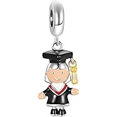 MiiFort Graduate Student Graduation Dangle Charm Compatible with Pandora Charms Bracelets