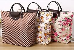 Foldable Shopping Bag with Wheels Collapsible