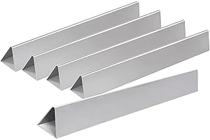 Leship 21.5" Flavorizer Bars Replace for Weber 7534 Genesis Silver A,Spirit 200 Series (with Side Control) Spirit 500 Grills,Durable 304 Stainless Steel Flavor Bars